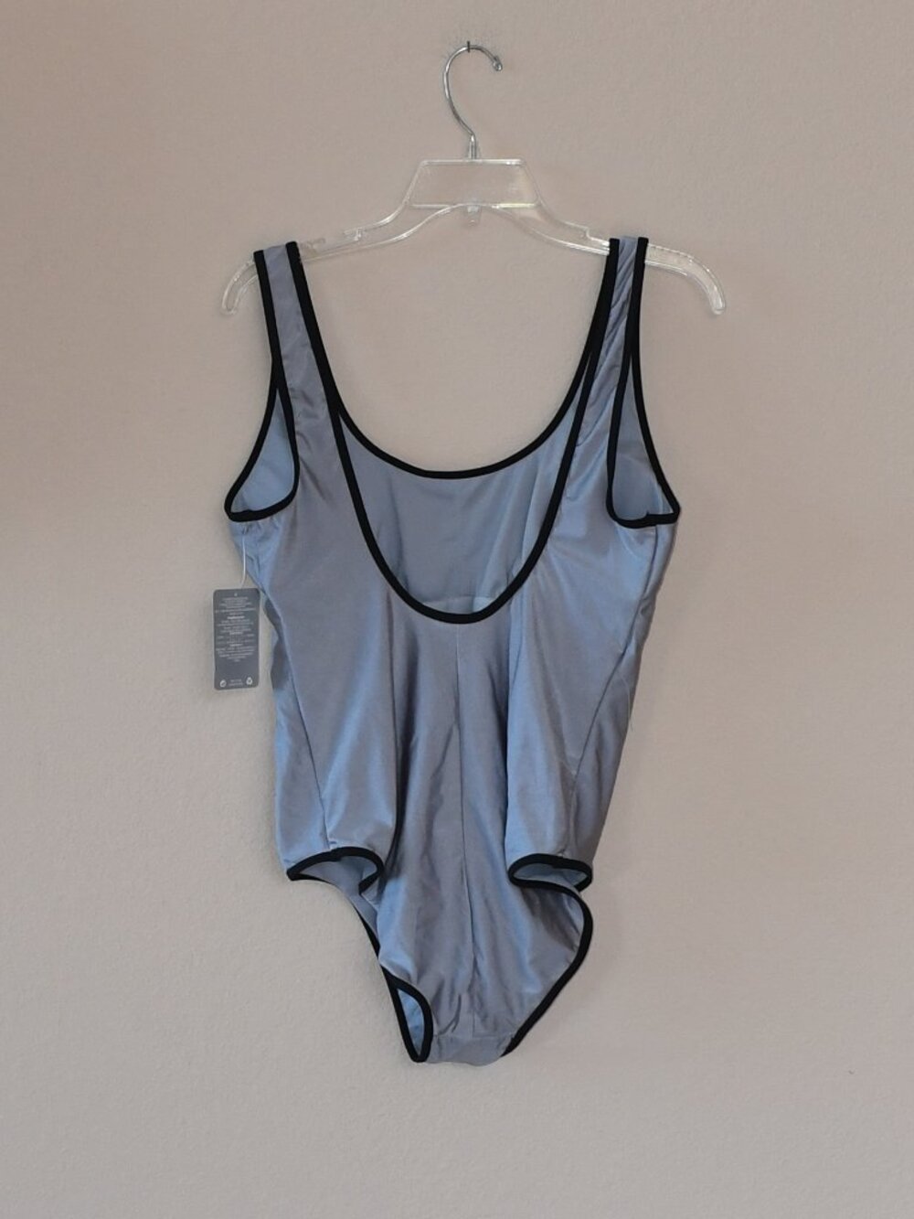 Disney Bathing Suit Women's XL One Piece Gray Metallic Mickey Mouse Monochrome - Picture 4 of 5